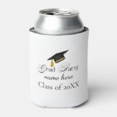 Personalized Grad Party, Name and Year Blikjeskoeler (Blikje Voorkant)