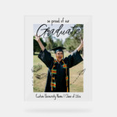 Personalized Grad Party Welcome Sign Acryl Bord (Voorkant)