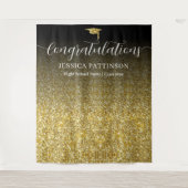 Personalized Graduate Congratulations Graduation Wandkleed (Voorkant)