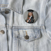 Personalized Graduate Photo Elegant Graduation  Ronde Button 5,7 Cm (In situ)