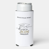 Personalized Graduate Slim Cooler / Enfriador Slim (Seltzer Achterkant)