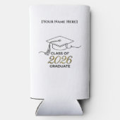 Personalized Graduate Slim Cooler / Enfriador Slim (Achterkant)