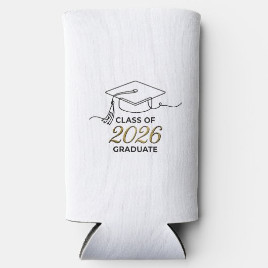 Personalized Graduate Slim Cooler / Enfriador Slim (Voorkant)