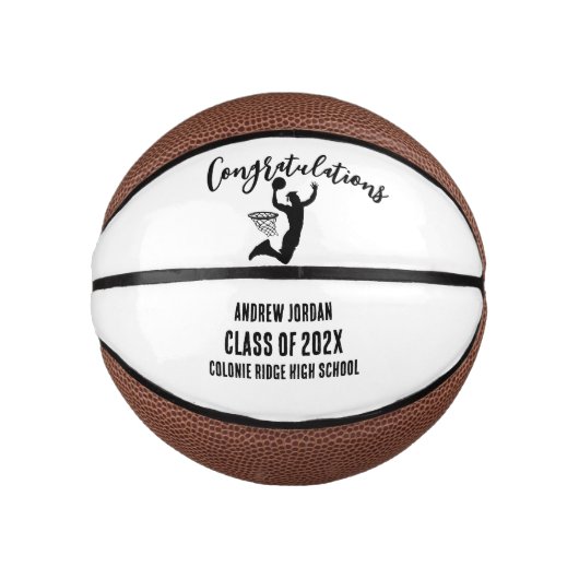 Personalized Graduation Basketball, Name Basketbal (Voorkant)