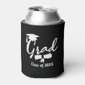 Personalized Graduation Beer Cooler, Custom Year Blikjeskoeler (Blikje Voorkant)