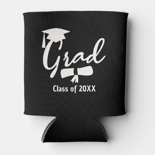 Personalized Graduation Beer Cooler, Custom Year  Blikjeskoeler (Voorkant)