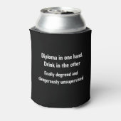 Personalized Graduation Beer Cooler, Custom Year  Blikjeskoeler (Blikje Achterkant)