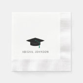 Personalized Graduation Cap Coined Paper Servet (Voorkant)