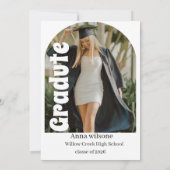 “Personalized Graduation Card – Celebrate Your Gra Kaart (Achterkant)