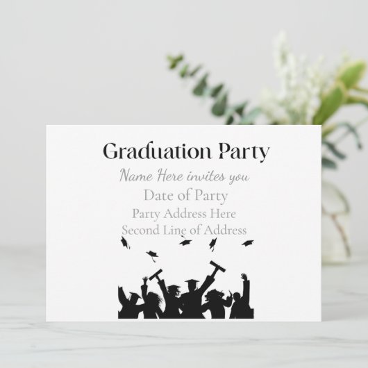 Personalized Graduation Custom Name and Class Year Kaart (Staand voorkant)