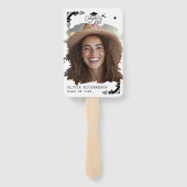 Personalized Graduation Elegant Script Stars & Cap Handwaaier (Achterkant)