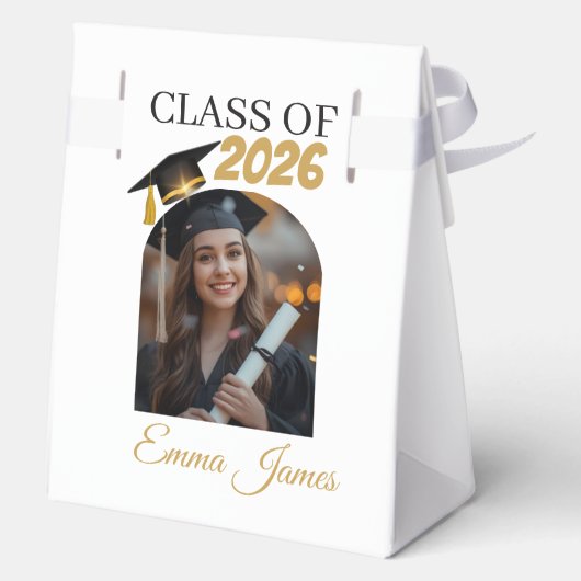 Personalized Graduation Favor Bags Class of 2026 Bedankdoosjes (Achterkant)