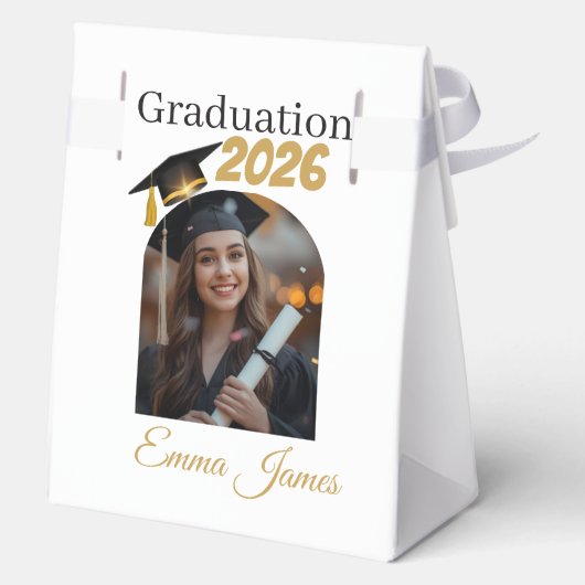 Personalized Graduation Favor Bags Class of 2026 Bedankdoosjes (Achterkant)