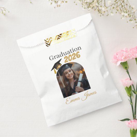 Personalized Graduation Favor Bags Class of 2026 Bedankzakje (Gezegeld)