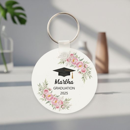 Personalized graduation gift for her, keychain