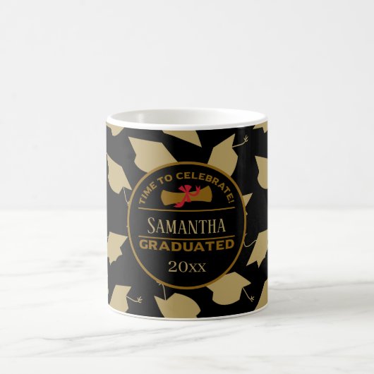 Personalized Graduation Gift | Time To Celebrate C Koffiemok (Center)