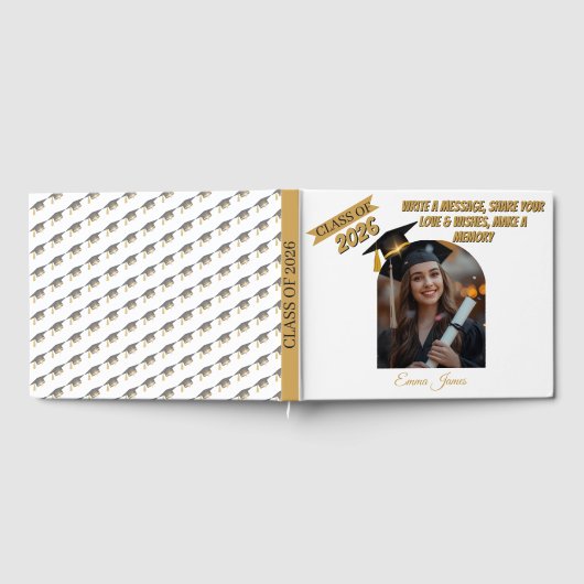 Personalized Graduation Guestbook & Wishes Book  Gastenboek (Volledig)