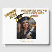 Personalized Graduation Guestbook & Wishes Book  Gastenboek (Voorkant)