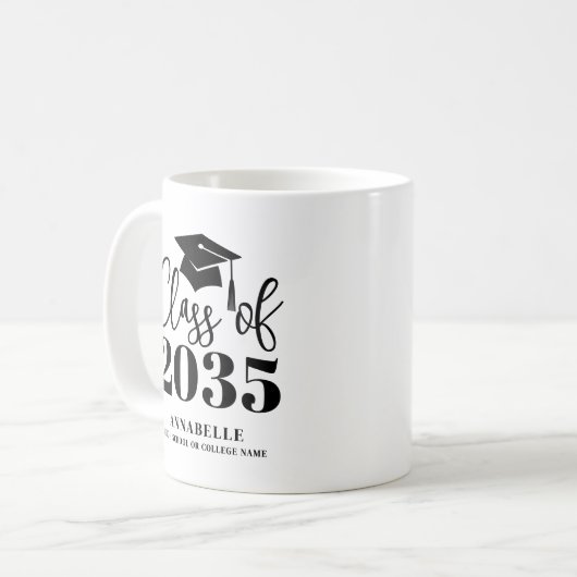 Personalized Graduation Koffiemok (Voorkant links)