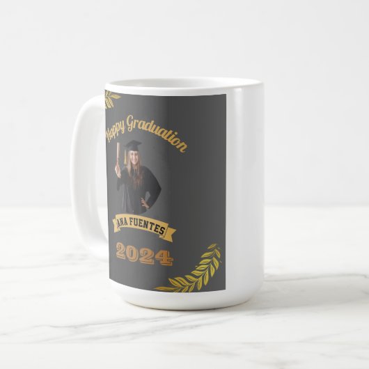 personalized graduation mug koffiemok (Voorkant links)