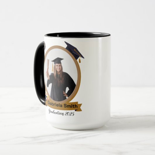 personalized graduation mug mok (Voorkant links)