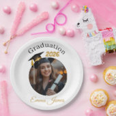 Personalized Graduation Paper Plates Class of 2026 Papieren Bordje (Feest)
