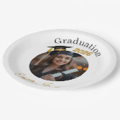 Personalized Graduation Paper Plates Class of 2026 Papieren Bordje (Gekanteld)