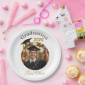 Personalized Graduation Paper Plates Class of 2026 Papieren Bordje (Feest)