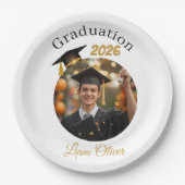 Personalized Graduation Paper Plates Class of 2026 Papieren Bordje (Voorkant)