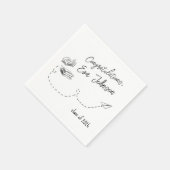 Personalized Graduation Party Napkins  Servet (Hoek)