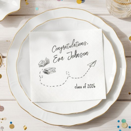 Personalized Graduation Party Napkins  Servet