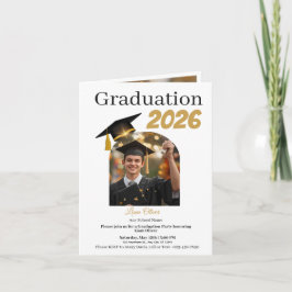 Personalized Graduation Party Photo Invitation  Feestdagen Kaart
