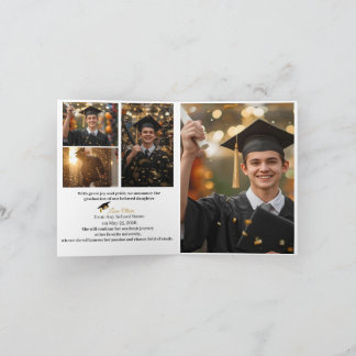 Personalized Graduation Party Photo Invitation  Feestdagen Kaart