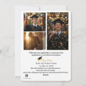 Personalized Graduation Party Photo Invitation  Feestdagenkaart (Achterkant)