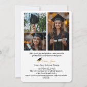 Personalized Graduation Party Photo Invitation Feestdagenkaart (Achterkant)