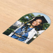 Personalized Graduation Photo and Name Acryl Uitnodigingen (Laagn)