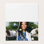 Personalized Graduation Photo and Name Kaart (Buitenkant ongevouwen)