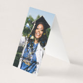 Personalized Graduation Photo and Name Kaart (Voorkant)