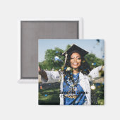 Personalized Graduation Photo and Name Magneet (Voorkant / Achterkant)