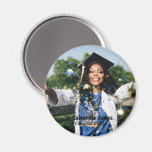 Personalized Graduation Photo and Name Magneet (Voorkant / Achterkant)