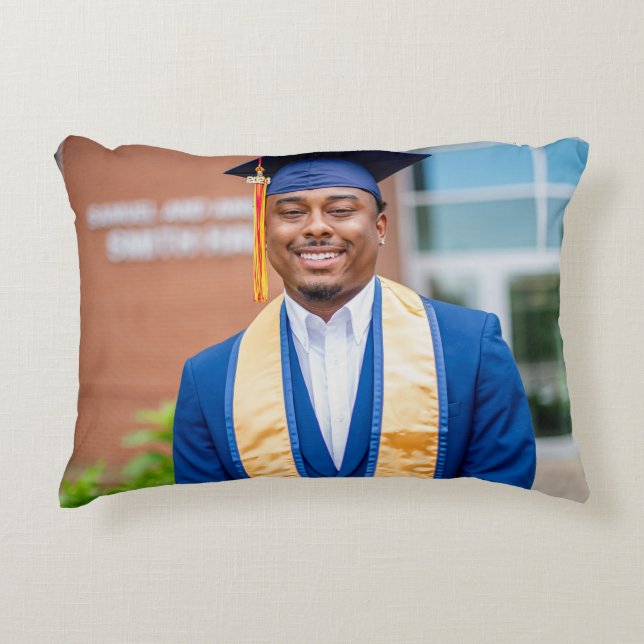 Personalized Graduation Photo Keepsake Memory Gift Accent Kussen (Voorkant)