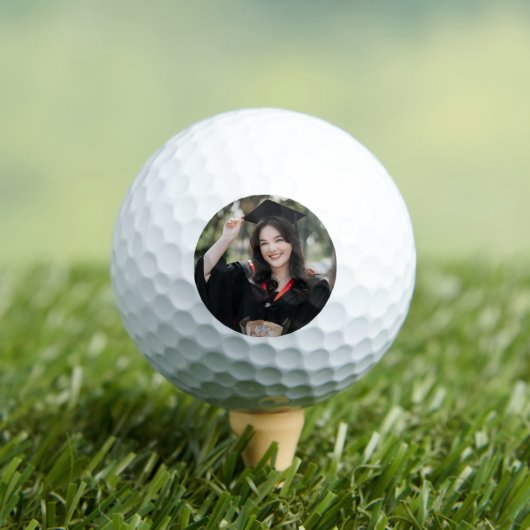 Personalized Graduation Photo Keepsake Memory Gift Golfballen (Insitu Shirt)