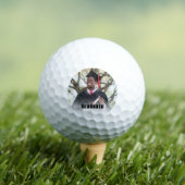 Personalized Graduation Photo Keepsake Memory Gift Golfballen (Insitu Shirt)