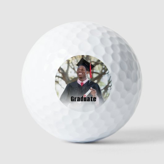 Personalized Graduation Photo Keepsake Memory Gift Golfballen (Voorkant)