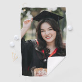 Personalized Graduation Photo Keepsake Memory Gift Golfhanddoek (Insitu)