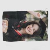 Personalized Graduation Photo Keepsake Memory Gift Golfhanddoek (Horizontaal)