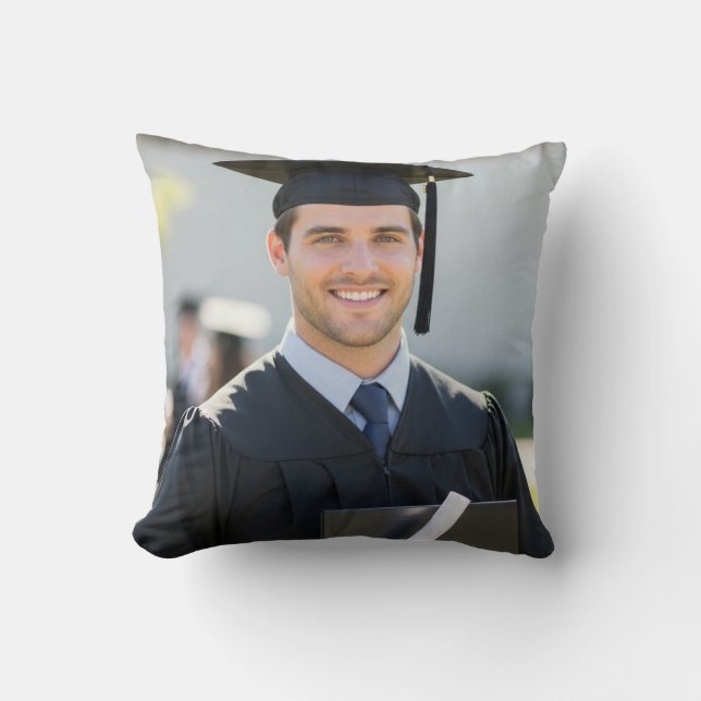 Personalized Graduation Photo Keepsake Memory Gift Kussen (Voorkant)