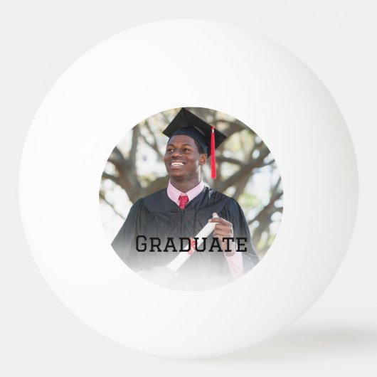 Personalized Graduation Photo Keepsake Memory Gift Pingpongbal (Voorkant)