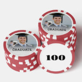 Personalized Graduation Photo Keepsake Memory Gift Poker Chips (Opstapeling)