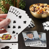 Personalized Graduation Photo Keepsake Memory Gift Pokerkaarten (Insitu)